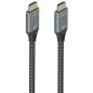 Cable HDMI 2-1 8K Aisens A150-0876- HDMI Macho - HDMI Macho- 5m- Gris y Negro