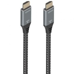 Cable HDMI 2-1 8K Aisens A150-0878- HDMI Macho - HDMI Macho- 10m- Gris y Negro