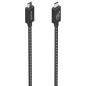 Cable USB 4-0 Tipo-C Aisens A107-0866- USB Tipo-C Macho - USB Tipo-C Macho- Hasta 240W- 40Gbps- 50cm- Gris