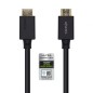 Cable HDMI 2-1 8K Aisens A150-0420- HDMI Macho - HDMI Macho- 50cm- Certificado- Negro