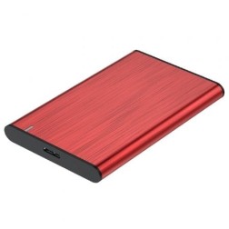 Caja Externa para Disco Duro de 2-5" Aisens ASE-2525RED- USB 3-1- Sin tornillos