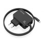 Cargador Gan de Pared Aisens ASCH-1PD65WL033-BK- 1xUSB Tipo-C + Cable 1-8m- 65W