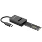 Dock USB Tipo-C para SSD M2 SATA-NVMe Aisens ASUC-M2D011-BK- Negro