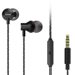 Auriculares Intrauditivos Aiwa ESTM-50BK- con Micrófono- Jack 3-5- Negro