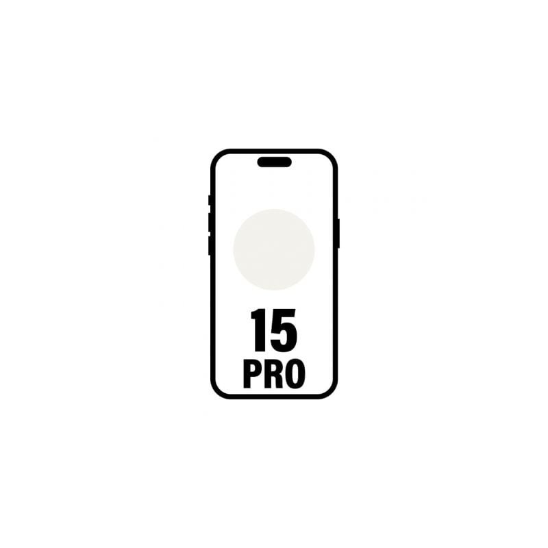 Smartphone Apple iPhone 15 Pro 256Gb- 6-1"- 5G- Titanio Blanco