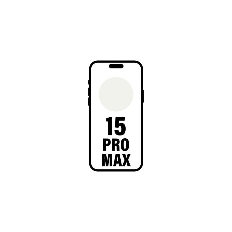 Smartphone Apple iPhone 15 Pro Max 512GB- 6-7"- 5G- Titanio Blanco