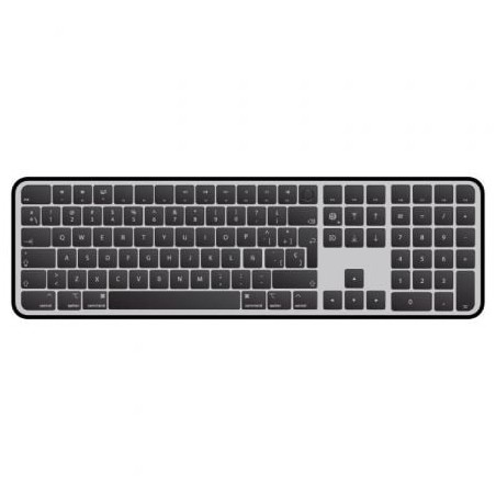 Teclado Inalámbrico Apple Magic Keyboard con Touch ID- Teclado Numérico- Gris Espacial