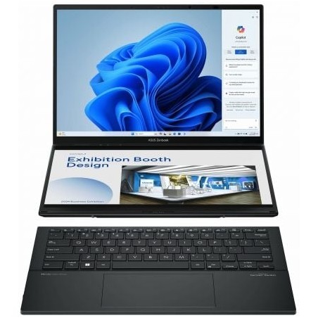 Portátil Asus ZenBook Duo OLED UX8406MA-PZ255W Intel Core Ultra 9-185H- 32GB- 1TB SSD- 14"+14" Táctil- Win11