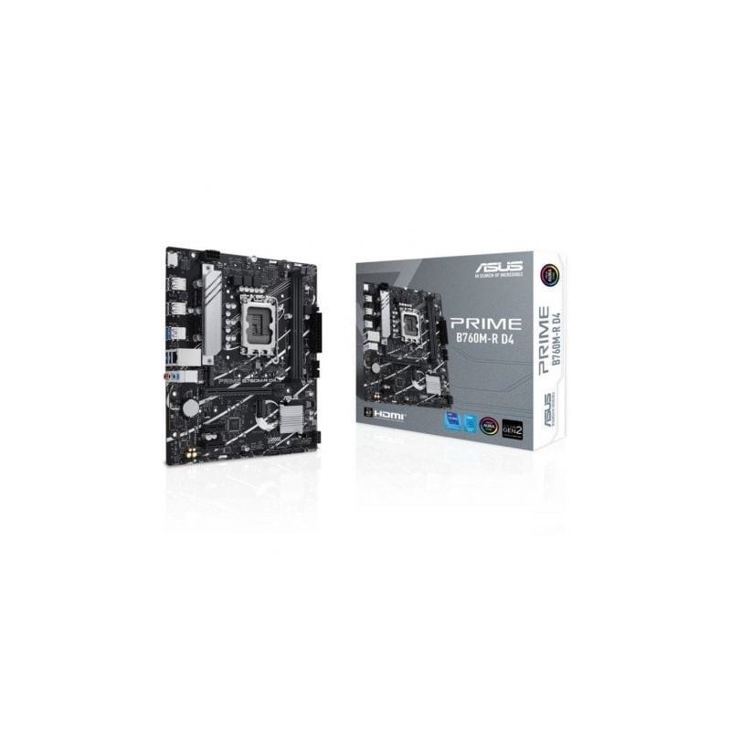 Placa Base Asus PRIME B760M-R D4 Socket 1700- Micro ATX