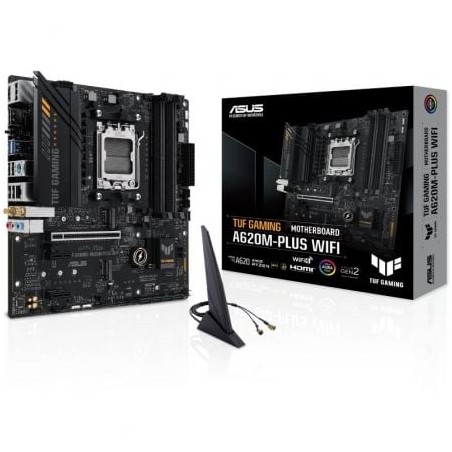 Placa Base Asus TUF GAMING A620M-PLUS WiFi Socket AM5- Micro ATX