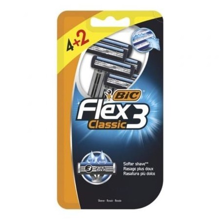 Cuchilla de Afeitar Bic Flex3 Classic- 6 uds