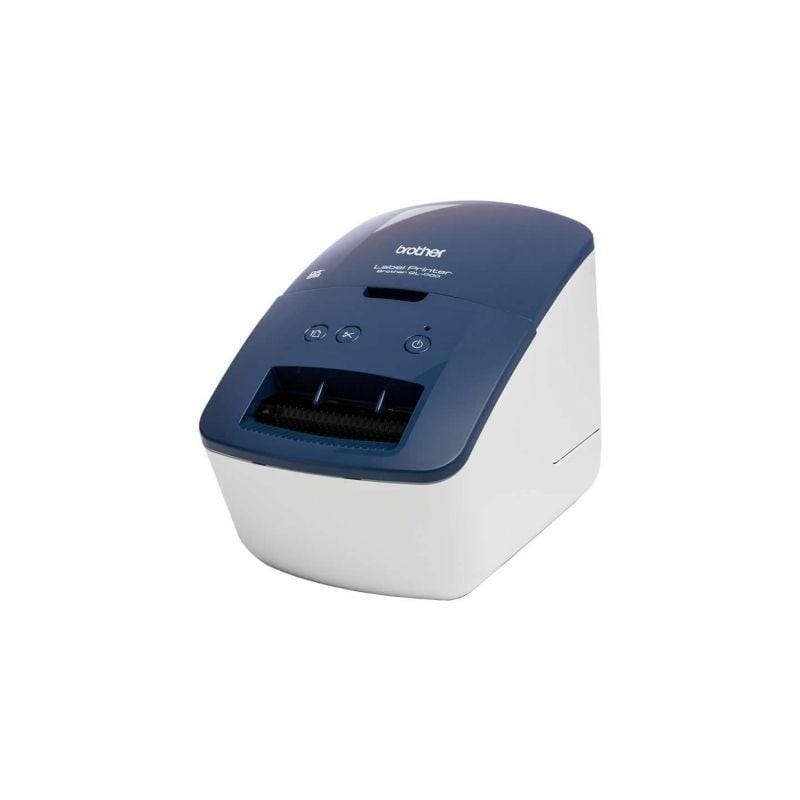 Impresora de Etiquetas Brother QL-600B- Térmica- Ancho etiqueta 62mm- USB- Azul y Blanca