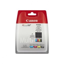 Cartucho de Tinta Original Canon CLI-551 Multipack- Cian- Magenta- Amarillo- Negro