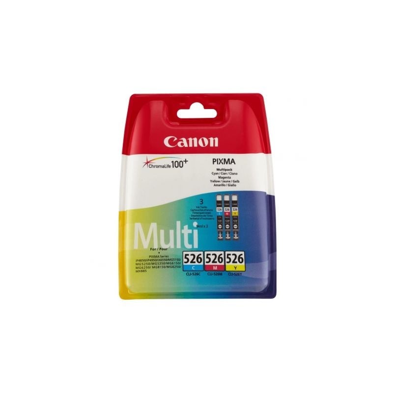 Cartucho de Tinta Original Canon CLI-526 Multipack- Cian- Magenta- Amarillo