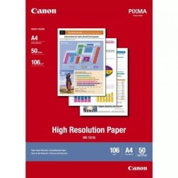 Papel para Impresora de Inyección de Tinta Canon HR-101N- 21 x 29-7cm- 106g- 50 Hojas