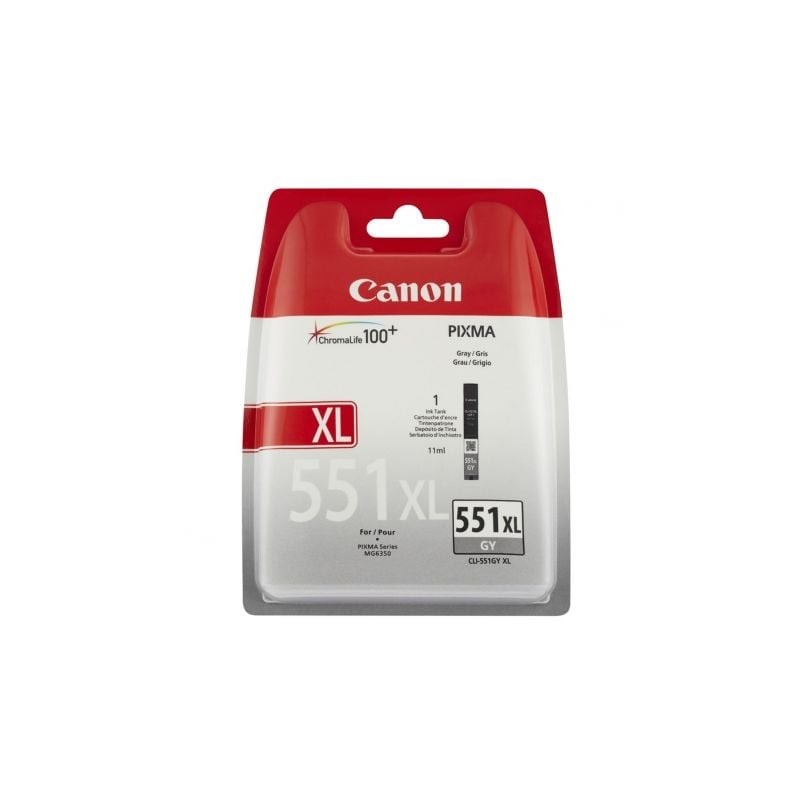 Cartucho de Tinta Original Canon CLI-551GY XL Alta Capacidad- Gris