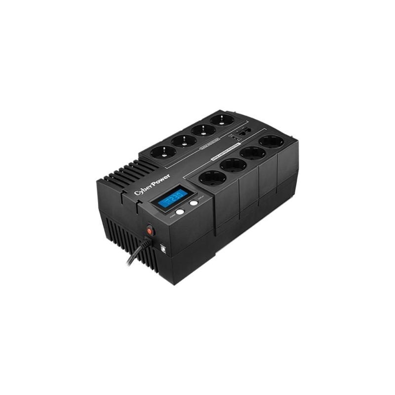 SAI Línea Interactiva Cyberpower BR1000ELCD- 1000VA-600W- 8 Salidas- Formato Bloque