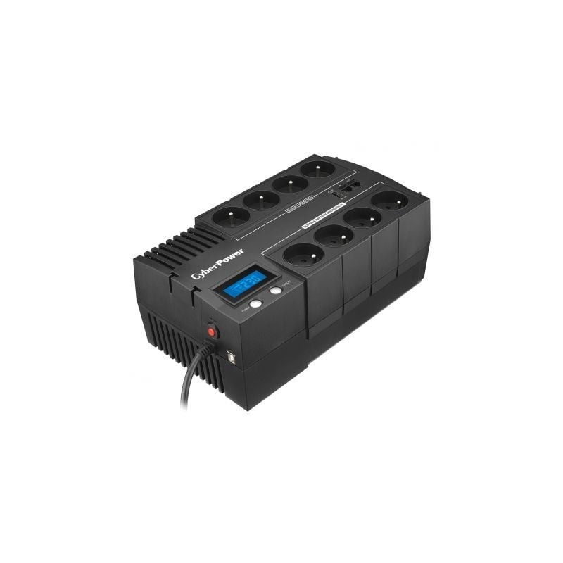 SAI Línea Interactiva Cyberpower BR700ELCD- 700VA-420W- 8 Salidas- Formato Bloque