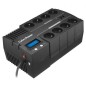 SAI Línea Interactiva Cyberpower BR700ELCD- 700VA-420W- 8 Salidas- Formato Bloque