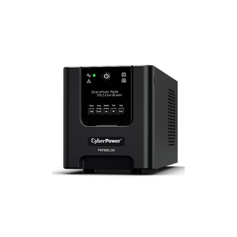 SAI Línea Interactiva Cyberpower PR750ELCD- 750VA-675W- 6 Salidas- Formato Torre