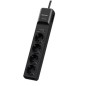 Regleta con interruptor Cyberpower P0420SUD0-DE- 4 Tomas de corriente- 2 USB- Cable 1-8m- Negra