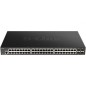 Switch Gestionado D-Link Smart DGS-1250-52XMP 52 Puertos- RJ-45 10-100-1000 PoE- SFP