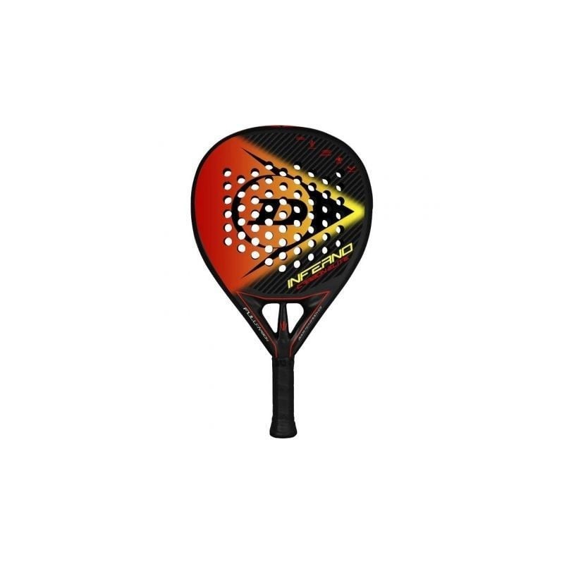 Pala de Pádel Dunlop Inferno Carbon Elite 2022- Naranja y Amarilla