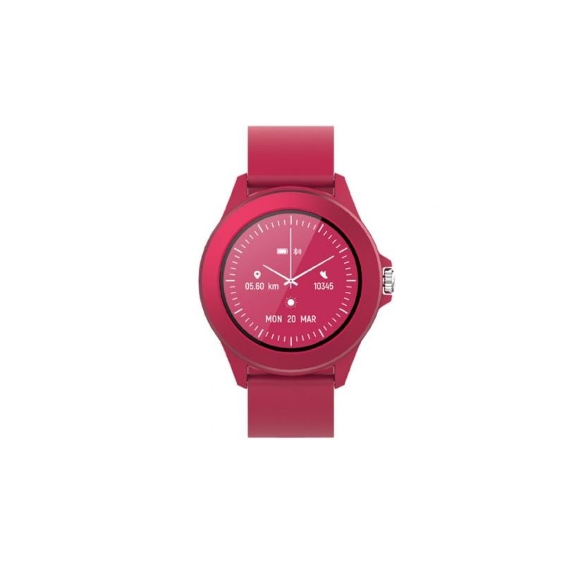 Smartwatch Forever Colorum CW-300- Notificaciones- Frecuencia Cardíaca- Magenta