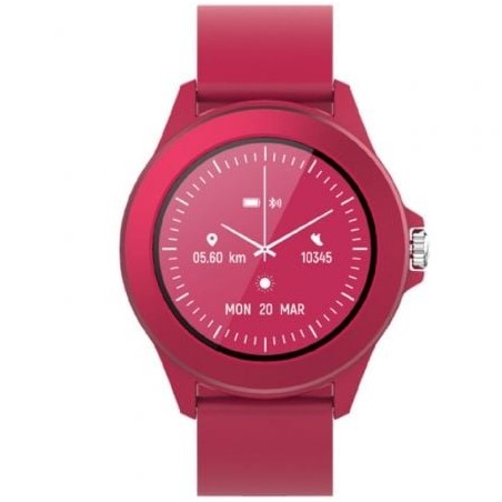 Smartwatch Forever Colorum CW-300- Notificaciones- Frecuencia Cardíaca- Magenta