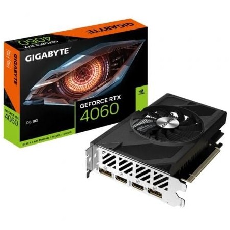 Tarjeta Gráfica Gigabyte GeForce RTX 4060 D6 8G- 8GB GDDR6