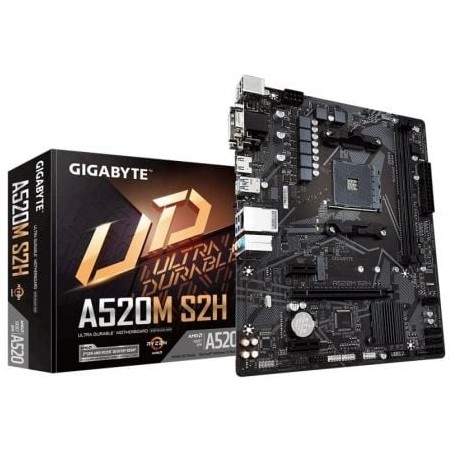 Placa Base Gigabyte A520M S2H Socket AM4- Micro ATX