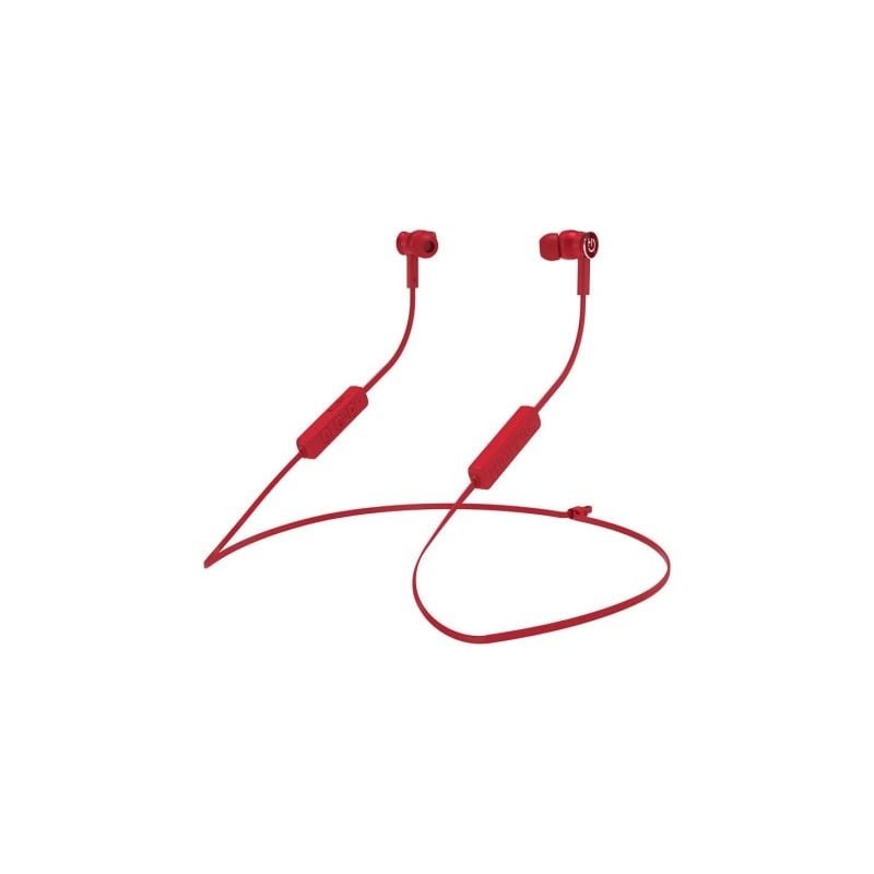 Auriculares Inalámbricos Intrauditivos Hiditec Aken INT010000- con Micrófono- Bluetooth- Rojos