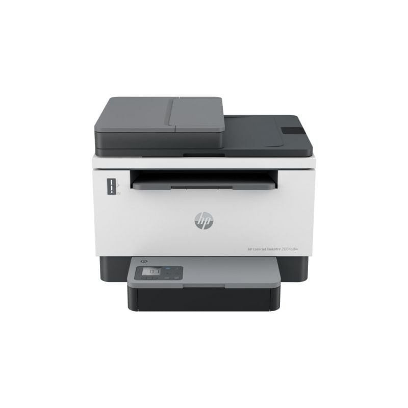 Multifunción Recargable Láser Monocromo HP Laserjet Tank 2604sdw- WiFi- Dúplex- ADF- Blanca y Negra