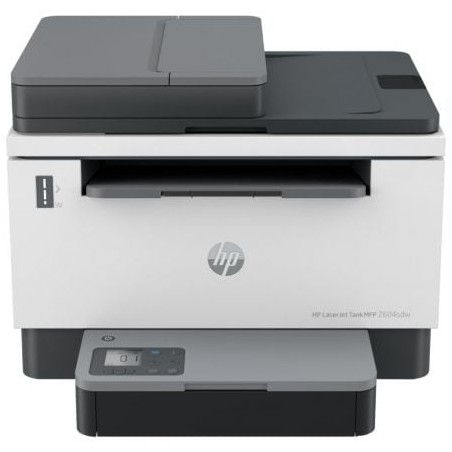 Multifunción Recargable Láser Monocromo HP Laserjet Tank 2604SDW- WiFi- Dúplex- ADF- Blanca y Negra