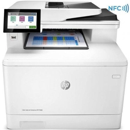 Multifunción Láser Color HP LaserJet Enterprise MFP M480F- Fax- Dúplex- Blanca