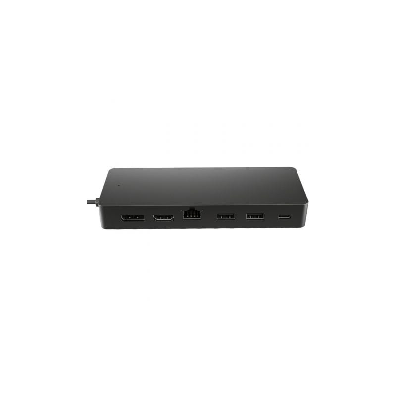 Docking USB Tipo-C HP 50H55AA USB-C- 2xUSB- 1xHDMI- 1xDisplayPort- 1xRJ45- 1xUSB Tipo-C PD- Negro