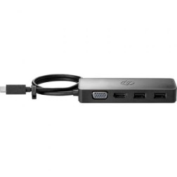 Docking USB Tipo-C HP G2 7PJ38AA- 2xUSB- 1xHDMI- 1xVGA- 1xUSB Tipo-C PD- Negro