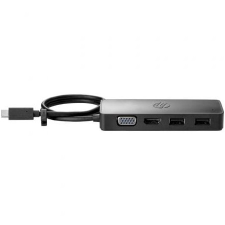 Docking USB Tipo-C HP G2 7PJ38AA- 2xUSB- 1xHDMI- 1xVGA- 1xUSB Tipo-C PD- Negro