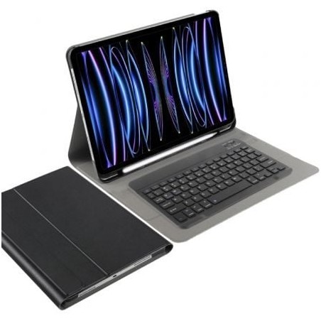 Funda con Teclado Just In Case 8327932 Bluetooth para Tablet iPad Pro 12-9" 2022-2021- Negra