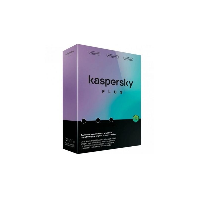 Antivirus Kaspersky Plus- 5 Dispositivos- 1 Año