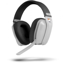 Auriculares Gaming Inalámbricos con Micrófono Krom Kanji- Bluetooth- USB 2-0- Blancos