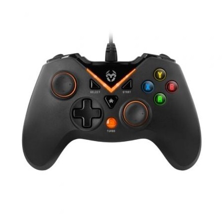 GAMEPAD KROM KEY PC PS3 NEGRO-NARANJA