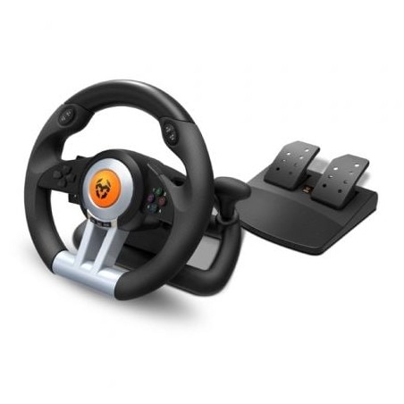 VOLANTE Y PEDALES KROM K-WHEEL MULTIPLATAFORMA NEGRO