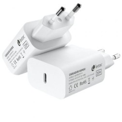 Cargador de Pared Leotec LECSPH20W1W- 1xUSB Tipo-C- 20W