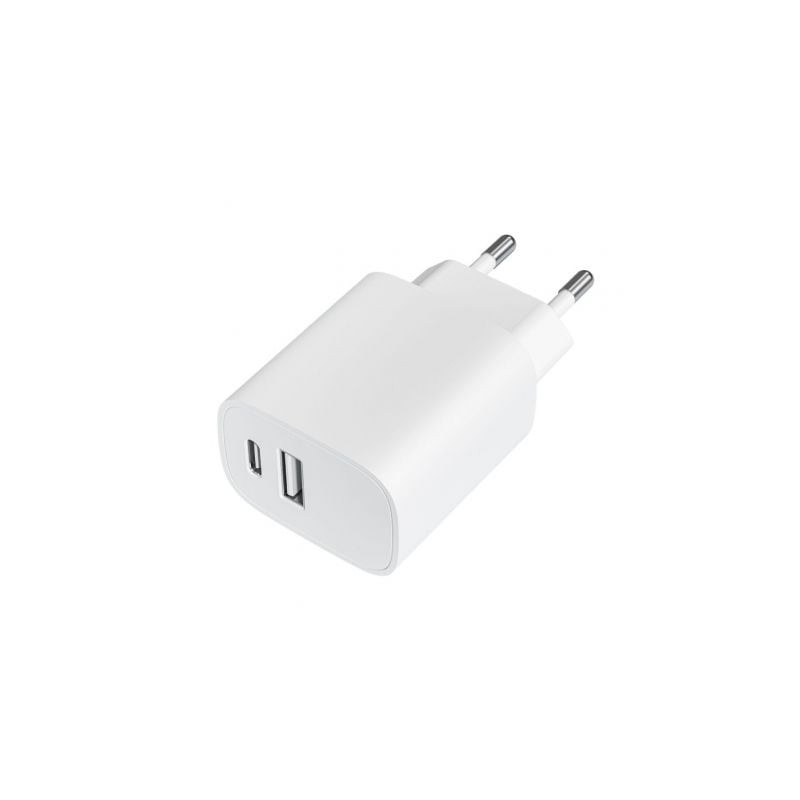 Cargador de Pared Leotec LECSPH20W2W- 1xUSB Tipo-C- 1xUSB- 20W