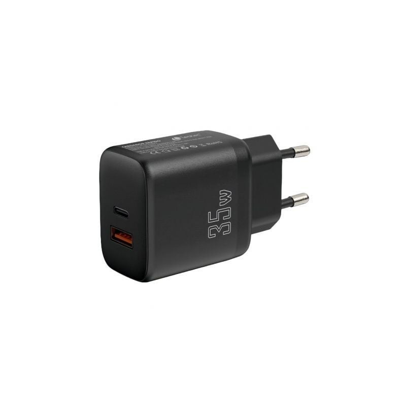 Cargador de Pared Leotec LECSPH35W2- 1xUSB Tipo-C- 1xUSB- 35W