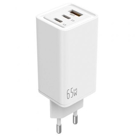 Cargador de Pared Leotec LECSPH65W3W- 2xUSB Tipo-C- 1xUSB- 65W