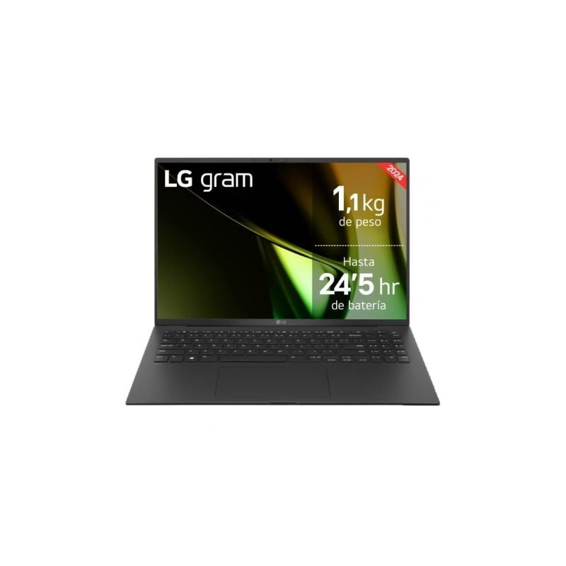 Portátil LG Gram 16ZD90S-G-AX75B Intel Core Ultra 7-155H- 16GB- 512GB SSD- 16"- Sin Sistema Operativo