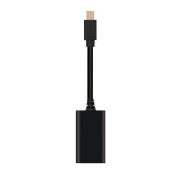 Cable Conversor Nanocable 10-16-0602- Mini DisplayPort Macho - HDMI Hembra- 15cm- Negro