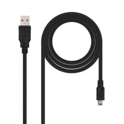 CABLE USB(A) 2-0 A MINI USB 5 PIN NANOCABLE 1M NEGRO